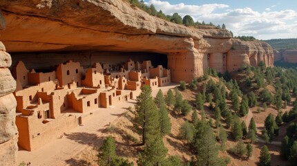Cliff dwellings in Colorado, echoing Anasazi songs