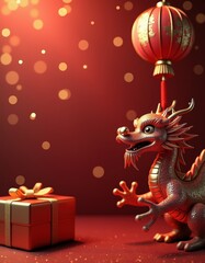 A festive Christmas-themed background with evergreen branches.