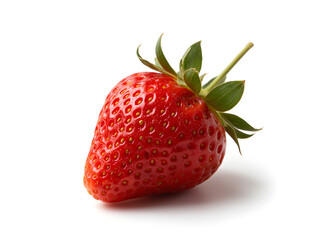 strawberry on white background, clipping path, full depth of field