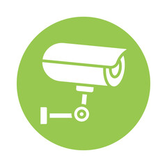 Cctv Camera Vector Gylph Icon. Eps 10 file 