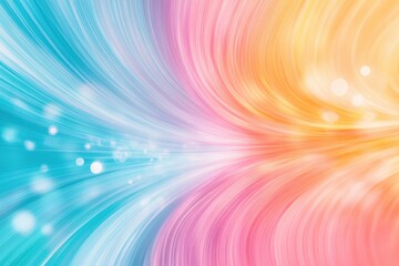 Fototapeta premium Abstract Wave Pattern with Soft Colors of Blue, Pink, and Yellow Creating a Dreamy and Fluid Background for Creative Projects and Designs