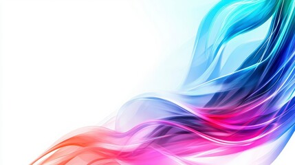 Fototapeta premium Abstract Colorful Waves Background.