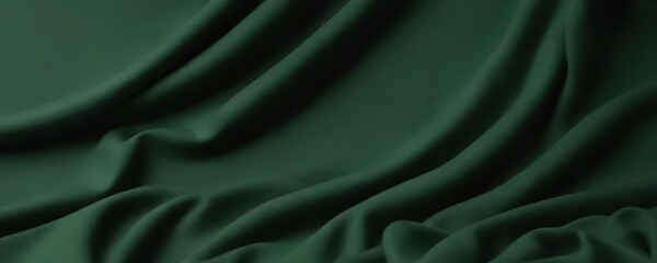 Fototapeta premium Deep green felt backdrop, soft matte finish, uniform color, soft, fabric, surface