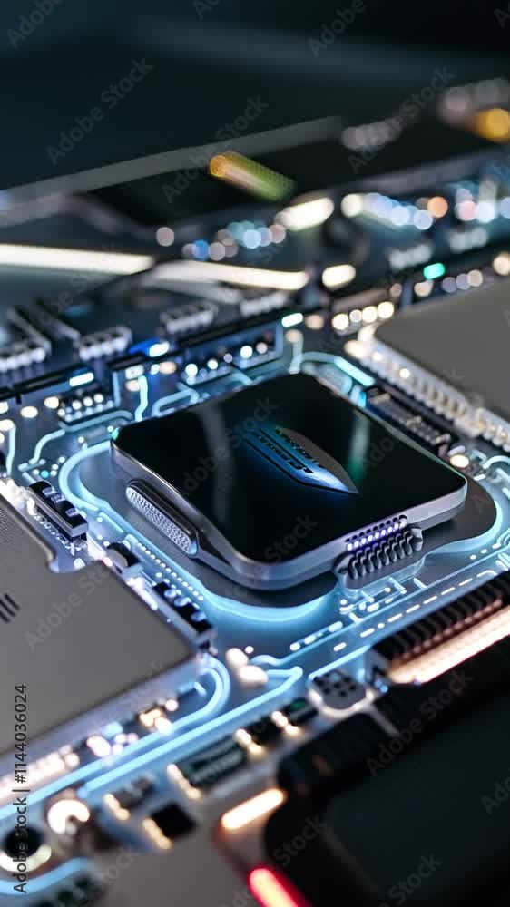 Poster high-quality ai processors. ai generative.