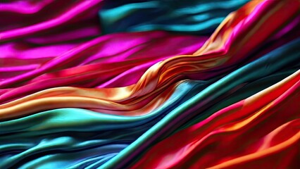 Obraz premium colorful silk fabric texture background