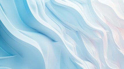 Fototapeta premium A 3D wavy background with blue and white gradients is used to create a sense of technology and modernity for the conference