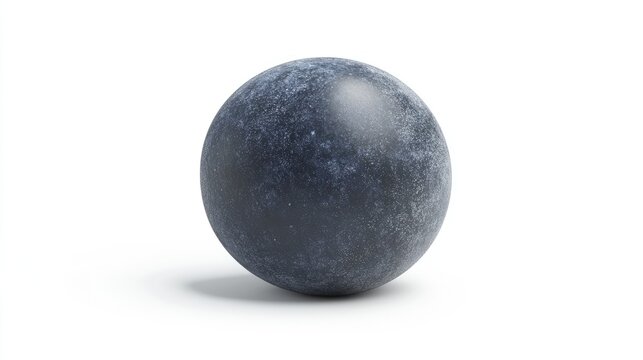 Realistic fresh blueberry isolated on white background showcasing full depth of field and vibrant natural colors for food photography usage.