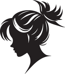 NInja Girl Face Minimalist Design