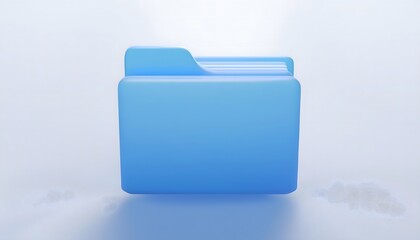 folder 3d icon illustration