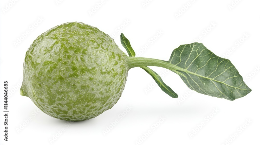 Aufkleber fresh green broccoli vegetable isolated on white background showcasing its natural shape and texture