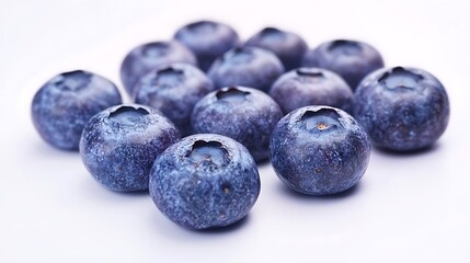 Fresh Blueberries: A Close-Up Studio Shot. AI Generated