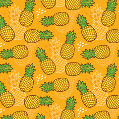 Cute Pineapple Patterns with Sweet Flair