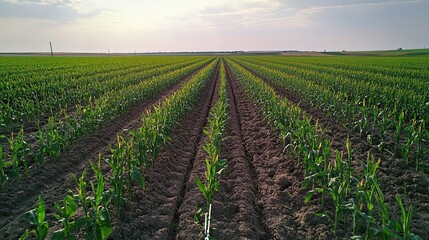 Field digital grid connection showcasing smart agriculture productivity where data points sensors automated systems work together to optimize farming processes improve crop yield outcomes