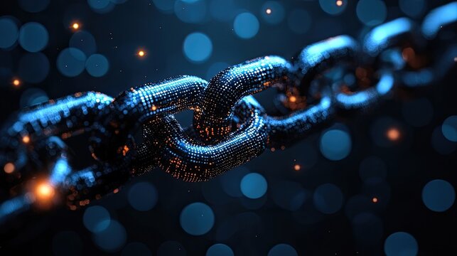 Financial Growth Graph Blockchain Technology Integrating Blockchain Data Streams Secure Decentralized Financial Metrics Cryptocurrency Investment Insights