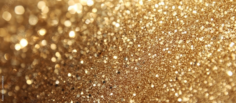 Poster golden glitter texture with shimmering sequins for crafting and design projects creating a radiant a