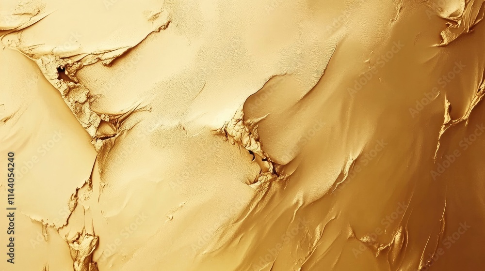 Poster textured golden abstract background with distressed features and gradient shadows for artistic and d