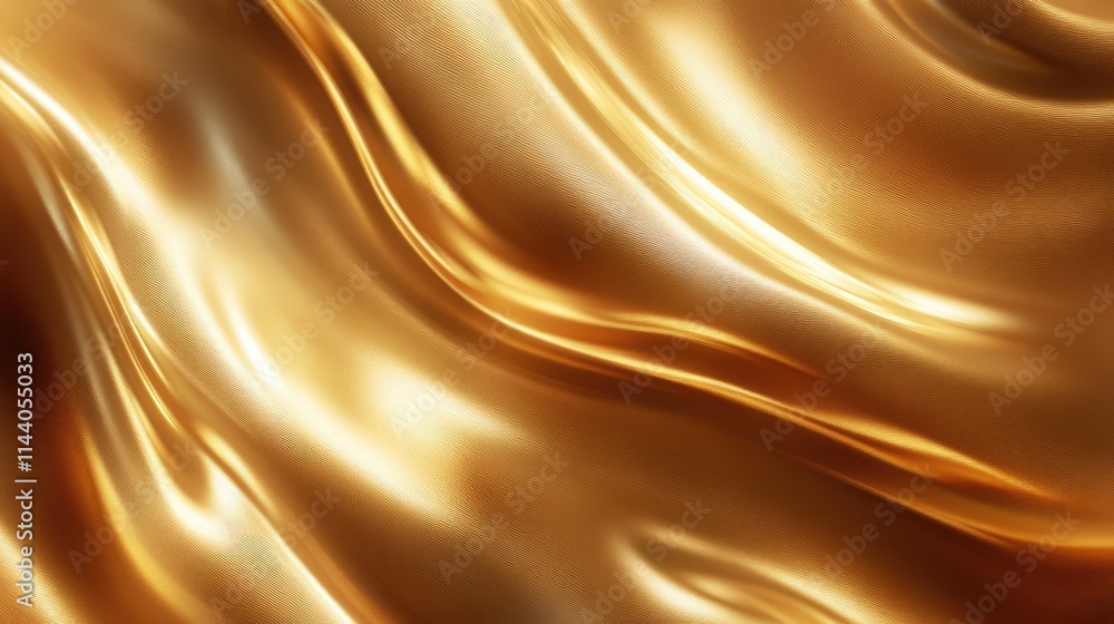 Poster elegant golden background with soft blur and flowing texture for stylish design and luxurious themes