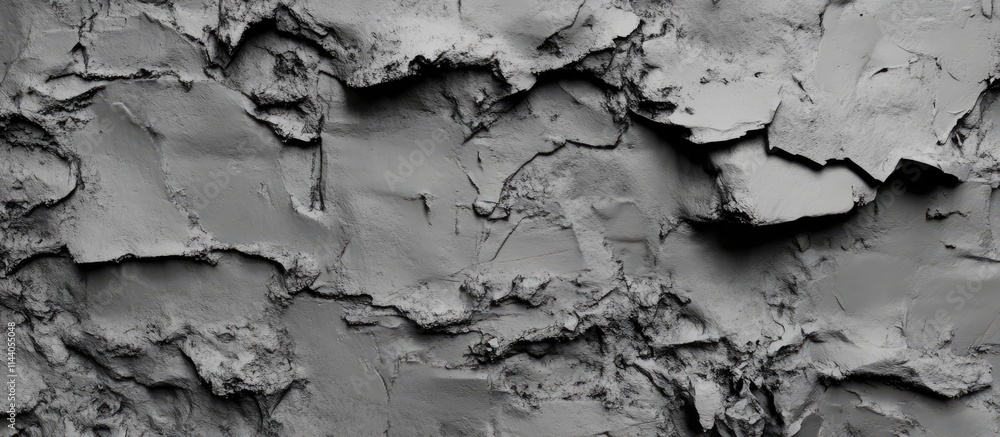 Poster rough grey concrete wall texture with uneven surface and intricate details suitable for background o