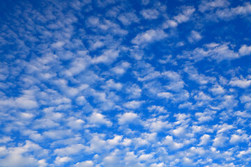 Beautiful blue sky and white clouds, outdoors
