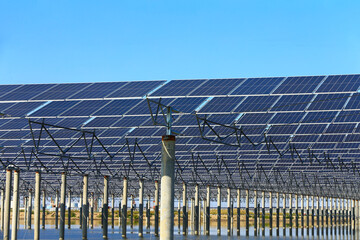 On site construction of photovoltaic panels