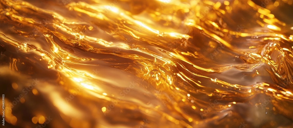 Poster golden abstract background with fluid light patterns creating a warm and dreamy atmosphere suitable 