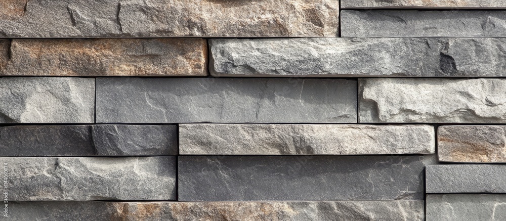 Aufkleber textured gray stone wall with diverse patterns and shades perfect for architectural and design backg