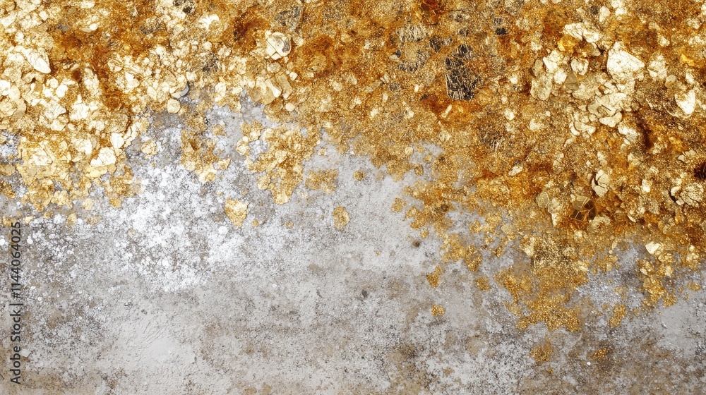 Aufkleber glittering gold and silver texture background with shimmering highlights and smooth gradation creati