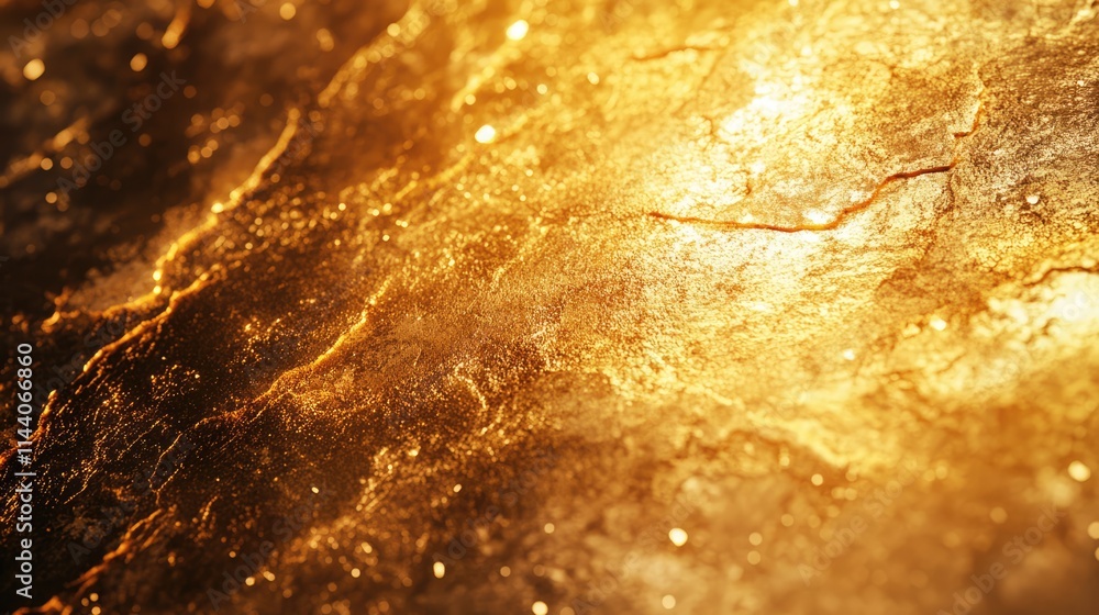 Poster elegant golden abstract background with shimmering bokeh effects creating a luxurious and radiant at