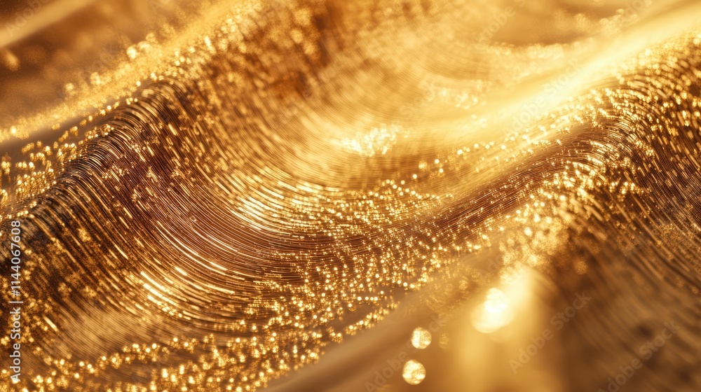 Aufkleber elegant shimmering gold abstract background with soft bokeh effects, perfect for luxurious designs a