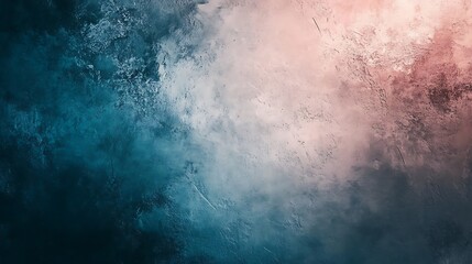 Abstract Teal and Rose Digital Painting: A Textured Cloud Formation. AI Generated