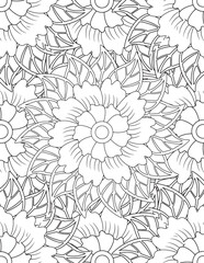 Flower Coloring Pages & Books for Adult