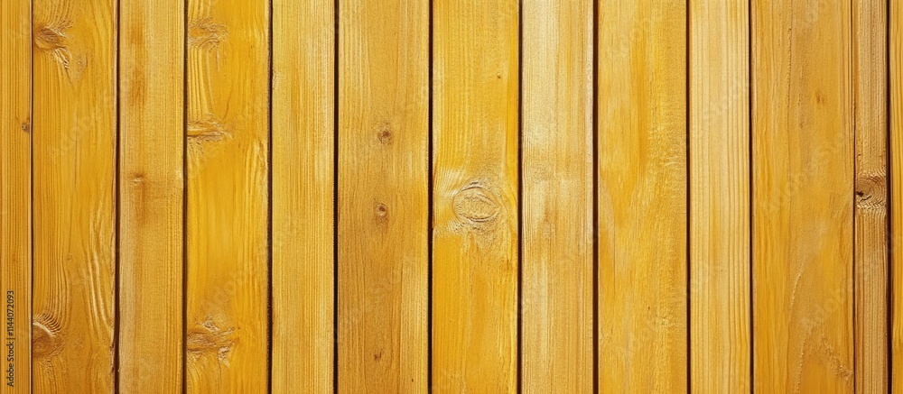 Poster golden yellow wooden panel background with distinct grain patterns ideal for creative design project
