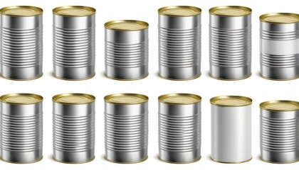 tin can isolated on white