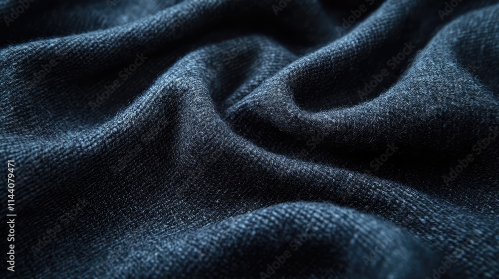 Aufkleber close up of beautifully textured handmade woolen fabric showcasing intricate fibers and depth in a r