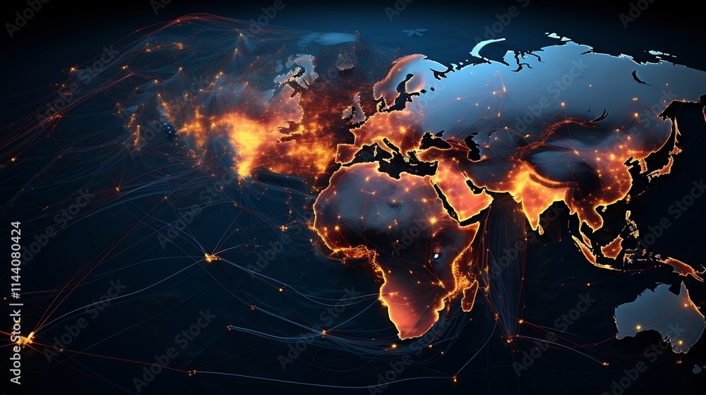 Poster comprehensive global shipping route and marine traffic monitoring on cutting edge gis platform provi