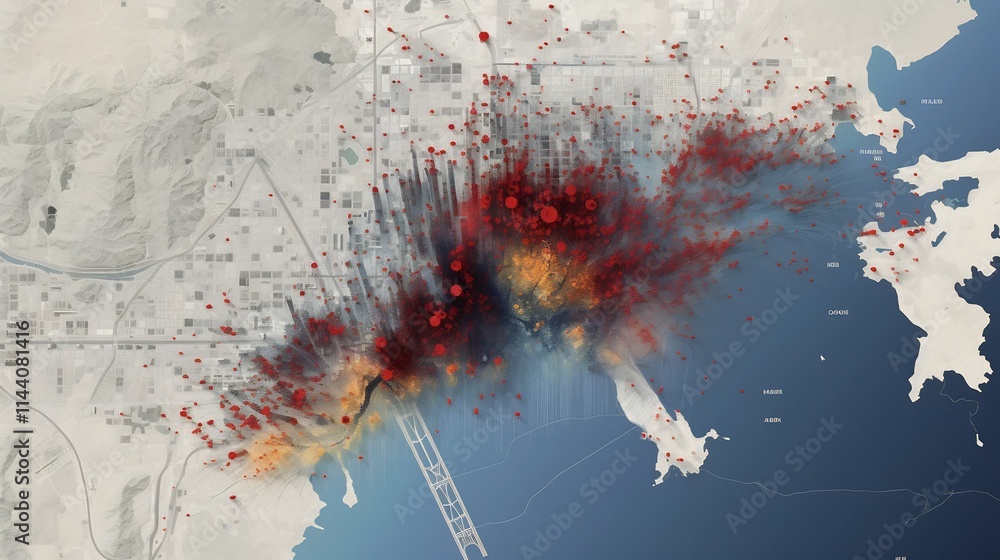 Poster comprehensive geospatial analysis and visualization of air levels across different regions
