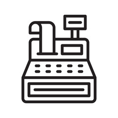 Cash Machine icon vector image. Suitable for mobile apps, web apps and print media.