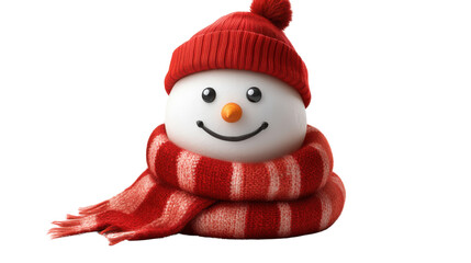 snowman isolated on white background