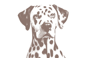 Dalmatian dog vector | dog vector | dog illustration | dog silhouette | dog tattoo | dog engraving | dog