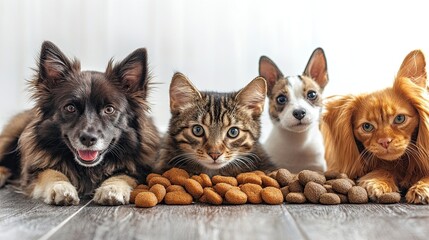 Growth pet food industry driven by rising demand supply illustrating increasing need specialized nutrition sustainable practices production pet food