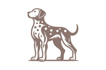 Dalmatian dog vector | dog vector | dog illustration | dog silhouette | dog tattoo | dog engraving | dog