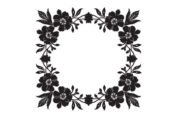 Fototapeta premium Intricate Floral Laser-Cut Frame Set