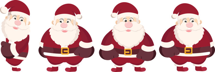 Santa is adorable with his cute gestures