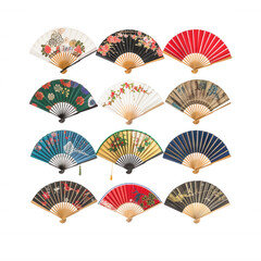 Elegant Collection of Traditional Asian Fans