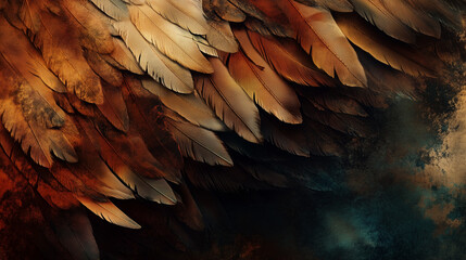 Bird feathers.