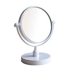 Elegant Makeup Cosmetic Mirror Isolated on White Background Transparent Background