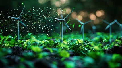 Innovative green tech concept eco-friendly devices renewable energy solutions showing how technological advancements renewable energy devices are driving global movement towards sustainability