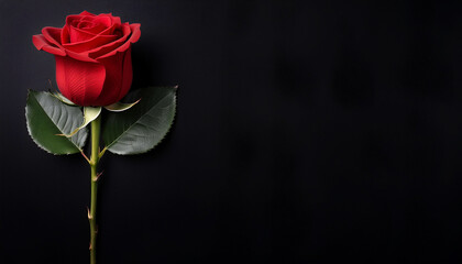 Obraz premium Rosa roja para el 14 de febrero dia de los enamorados o san valentin