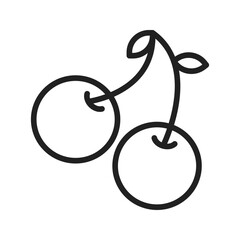 Cherry icon vector image. Suitable for mobile apps, web apps and print media.