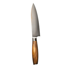 Professional Chef's Knife on White Background for Culinary Use Transparent Background